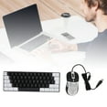 thumbnail image 1 of Clavier de Jeu Illuminé RGB avec Souris, Clavier Rétroéclairé Mécanique 61 Touches avec Pieds Inclinables Réglables, Plug and Play, 1 of 7