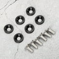 thumbnail image 3 of Akozon 6Pcs M8 Universal Gasket Washer Spacers  Car Motorcycle Modified   Front Rear Bumper Decoration  Black, 3 of 8