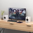 thumbnail image 4 of Active Studio Monitor Speakers, Bluetooth 5.3 Wireless, for Music Production, PC Gaming & Home Audio, Bookshelf Speakers (Pair, White), 4 of 13