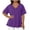 zz-Purple, variant on QIUOMBBP Womens Plus Size T Shirts Short Sleeve V Neck Split Side Solid Shirt Relaxed Fit Casual Summer Beach Tops Light Blue L