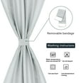 thumbnail image 2 of PiccoCasa Blackout Curtains Rod Sliding Door Drapes Rod Pocket, Gray W25" x L72", 2 of 8