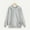 Gray, variant on POTETI Womens Hoodies Casual Long Sleeve Pullover Tops Solid Basic Hooded Sweatshirts