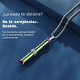 thumbnail image 3 of 2pc Collar Respiratorio Para Dejar De Fumar Acero Inoxidable Xtellar plateado, 3 of 3