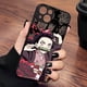 thumbnail image 4 of Funda de teléfono negra con dibujos animados de Japón, carcasa trasera transparente mate para iPhone 15, 14, 13, 12, 11, Mini Pro Max, XR, XSMax, 7, 8 Plus, 4 of 4