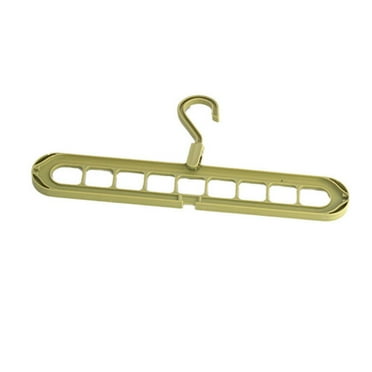Closet Organizers, College Dorm Room Essentials, 1Pcs Duslogis Multifunctional Closet Organizer Magic Space Saving Hangers with 9 Holes Closet Storage Organization for Wardrobe Closet, Green