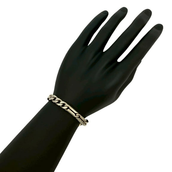 Pre-Owned GUCCI Knot Infinity Bracelet Logo Silver 925 Chain 02330 (Good)