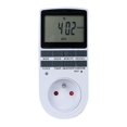thumbnail image 2 of Digital Programmable Sockets (2 Pack) with Daily/Weekly Digital Timer, LCD Display, Anti-Theft Random Mode, Energy Saving, 16A/3680W Max, 2 of 5