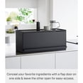 thumbnail image 2 of Yamazaki Home Front-Opening Countertop Storage Rack, Black, Steel, No Assembly, 2 of 7