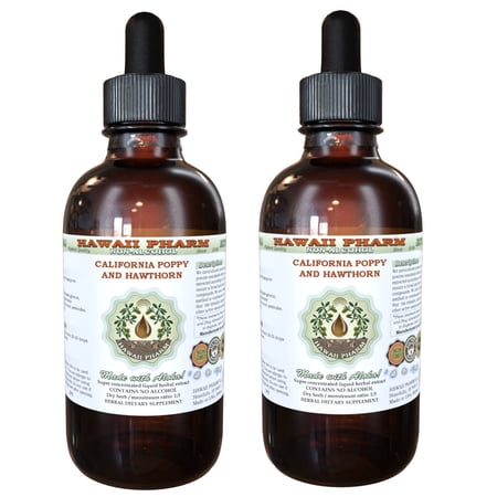 California Poppy and Lavender Glycerite, California Poppy (Eschscholzia Californica) Aerial Parts, Lavender (Lavandula x Intermedia) Flowers Alcohol-Free Liquid Extract, Glycerite Herbal Supplement