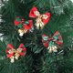 thumbnail image 3 of 16 Pieces Christmas Bow 4.5*3cm With Bell Mini Plaid Bows Buffalo Plaid Bow Gingham Bow Xmas Bells For Christmas Tree Crafts Home Decoration Diy Makin, 3 of 5