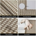 thumbnail image 3 of Findosom 2'x8' Hallway Runner Rug Non Slip Entryway Mat with Rubber Backing Machine Washable Laundry Runner Rug Long Indoor Doormat Entrance Floor Mat Runner for Garage Kitchen Laundry Brown, 3 of 9