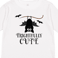 thumbnail image 4 of Inktastic Halloween Bat Frightfully Cute Holiday Boys or Girls Long Sleeve Toddler T-Shirt, 4 of 5