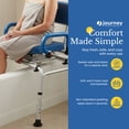 thumbnail image 4 of Journey 360 Degree Rotating Transfer Bench, SoftSecure Chair to Bathtub Transfer Seat, 4 of 9