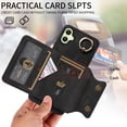 thumbnail image 5 of Case for Samsung Galaxy A05, PU Leather 3 Card Slots with Finger Ring Holder Shockproof Phone Case, 5 of 15