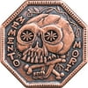 Copper Memento Mori Vivere Coin by Medieval Collectibles
