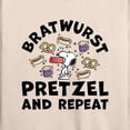 thumbnail image 3 of Peanuts - Bratwurst Pretzel And Repeat Snoopy - Women's Lightweight French Terry Long Sleeve Shirt, 3 of 6
