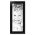 thumbnail image 2 of ArtToFrames 10" x 26" Satin Black Reverse Step Picture Frame, 10x26 inch Black Wood Poster Frame (WOM-1419), 2 of 7