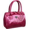 Modella Cosmetic Duffle Bag, Pink Satin with Rhinestones