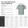 thumbnail image 6 of Hawaiian Shirt for Men - vintage Italian majolica style pattern Casual Summer Beach Shirts Mens Short Sleeve Button Shirts, 6 of 7