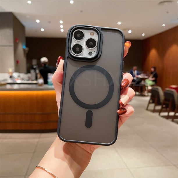 Magsafe-funda magnética de lujo para teléfono móvil, carcasa mate a prueba de golpes para iPhone 11, 12, 13, 14, 15 Pro Max, 7, 8 Plus, X, XR, XS Fivean unisex