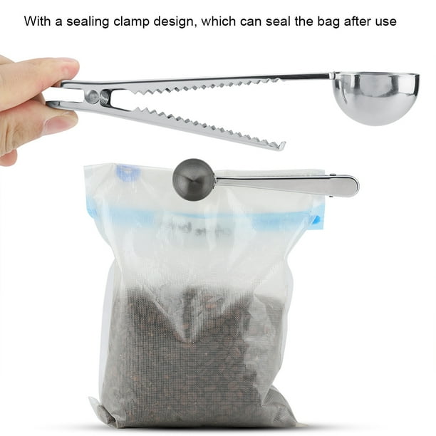 Cuchara De Café Multifuncional, Cuchara De Acero Inoxidable Con Abrazadera De Sellado, Herramienta Para Café