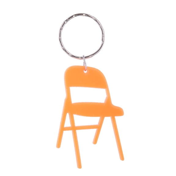 Acrylic Mini Backrest Chair Keychain Ornament Handbag Pendant Couple Keyring