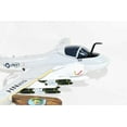 thumbnail image 5 of VA-95 Green Lizards (1980s) A-6 Intruder Model, 1/36th Scale, Mahogany, Navy, 5 of 8