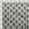 thumbnail image 2 of oneOone Georgette Viscose Fabric Leaves & Floral Block Decor Fabric Printed BTY 42 Inch Wide, 2 of 5