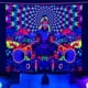 thumbnail image 2 of Tapiz fluorescente Wonderland Wall Hanging Glow Under Ultraviolet Light Cloth Tmvgtek Para estrenar, 2 of 7