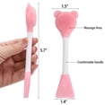 thumbnail image 4 of Manual Facial Brush Skin Cleansing Cleaner, Silicone Facial Scrubber, 2-in-1 Skin Care Face Wash for Deep Pore Exfoliation Massaging 10 Pcs, 4 of 7