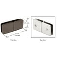 thumbnail image 3 of CRL BGC1880RB Oil Rubbed Bronze Square Beveled 180 Glass-to-Glass Movable Transom Clamp, 3 of 3