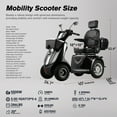 thumbnail image 2 of Xlluproid Heavy-Duty All-Terrain 4-Wheel Mobility Scooter,1000W Motor,500 lbs Weight Capacity, Electric Mobility Scooter for Adults,Seniors,and Handicapped,Black, 2 of 16