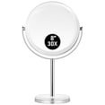 thumbnail image 1 of MIYADIVA Espejo de maquillaje, espejo de aumento 30X para escritorio, espejo de mesa 1X/30X con soporte, espejo de tocador de doble cara, espejo de maquillaje de viaje con aumento, espejos de, 1 of 7
