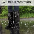 thumbnail image 5 of 120 Pcs Disposable Shoe Covers Disposable Non Slip Plastic Boot Covers Long Waterproof Shoes Covers Safety Boot Shoe Covers 21.6 Inch Tall Shoe Coverings for Men Women Rainy Day Use, 5 of 5