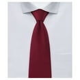 thumbnail image 2 of Jacob Alexander Men's Solid Color Pre-Tied Clip-On Uniform Neck Tie with Buttonholes - Regular 20 inch - Burgundy, 2 of 6