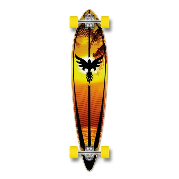 Yocaher Pintail Sunset Longboard Complete