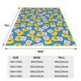 thumbnail image 3 of Vsdgher Lovely Duck Ultra-Soft Micro flannel Blanket Throw Blankets for Couch Sofa, Bed (4 sizes)-80"x60", 3 of 7