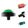 thumbnail image 3 of Arcade Game Replacement Accessories Convex Round DC 12V Illuminated LED Push Button with Micro-switch Colors Buttons Parts, 3 of 5