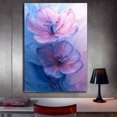 thumbnail image 3 of Mudket Framed,Canvas Wall Art,Ready to Hang,Abstract Floral Canvas Print,Modern Botanical Wall Decor,Colorful Flower Wall Art, for Bedroom Living Room Bathroom Office Decor - 12"L x 8"W, 3 of 10