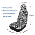 thumbnail image 4 of Sikiie Similar To Leopard Print Car Seat Protector 2 Pack Car Seat Cushion Mat, Car Seat Covers for SUV, Truck, Van, 4 of 7