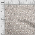 thumbnail image 2 of oneOone Silk Tabby Tawny Brown Fabric Sports Craft Projects Decor Fabric Printed By The Yard 42 Inch Wide, 2 of 4