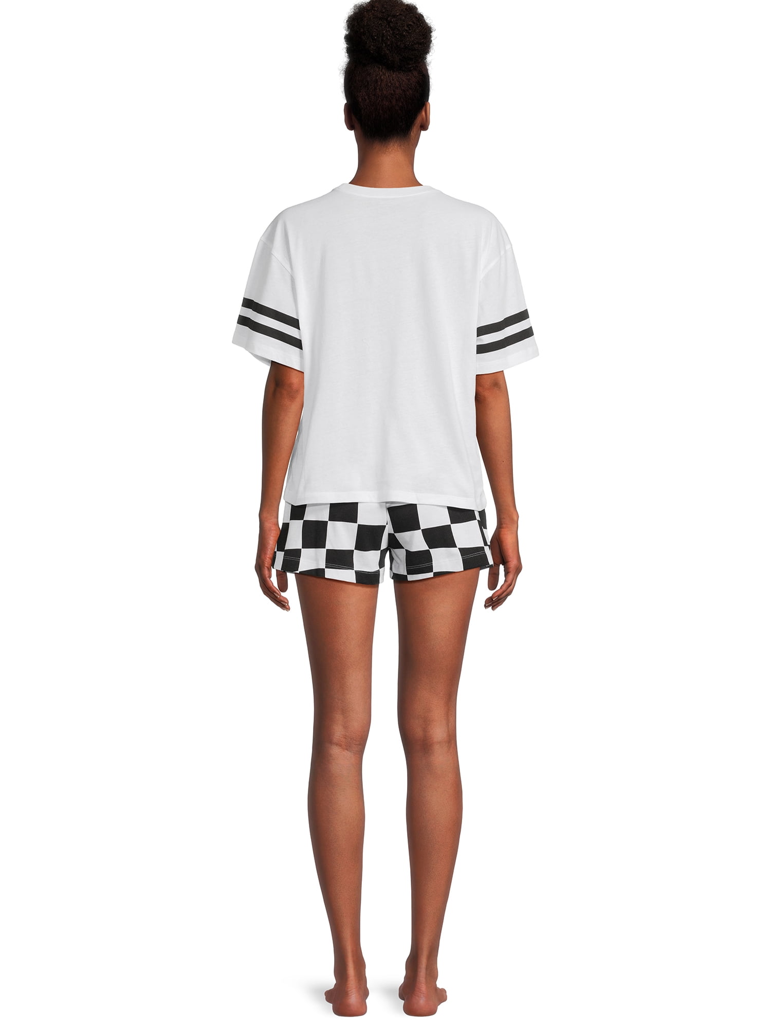 Ford Mustang Women’s Graphic Tee and Shorts Lounge Set, 2-Piece, Sizes XS-3X