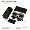 thumbnail image 5 of Gafas de sol SUNGAIT Classic Vintage Redondas Polarizadas SGT166SHH-HDML, 5 of 5
