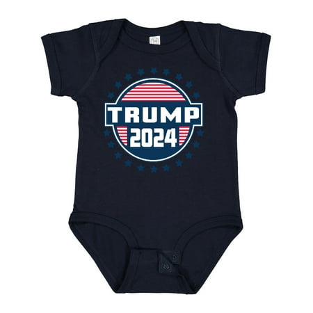 

Inktastic Trump for President 2024 Badge Gift Baby Boy or Baby Girl Bodysuit
