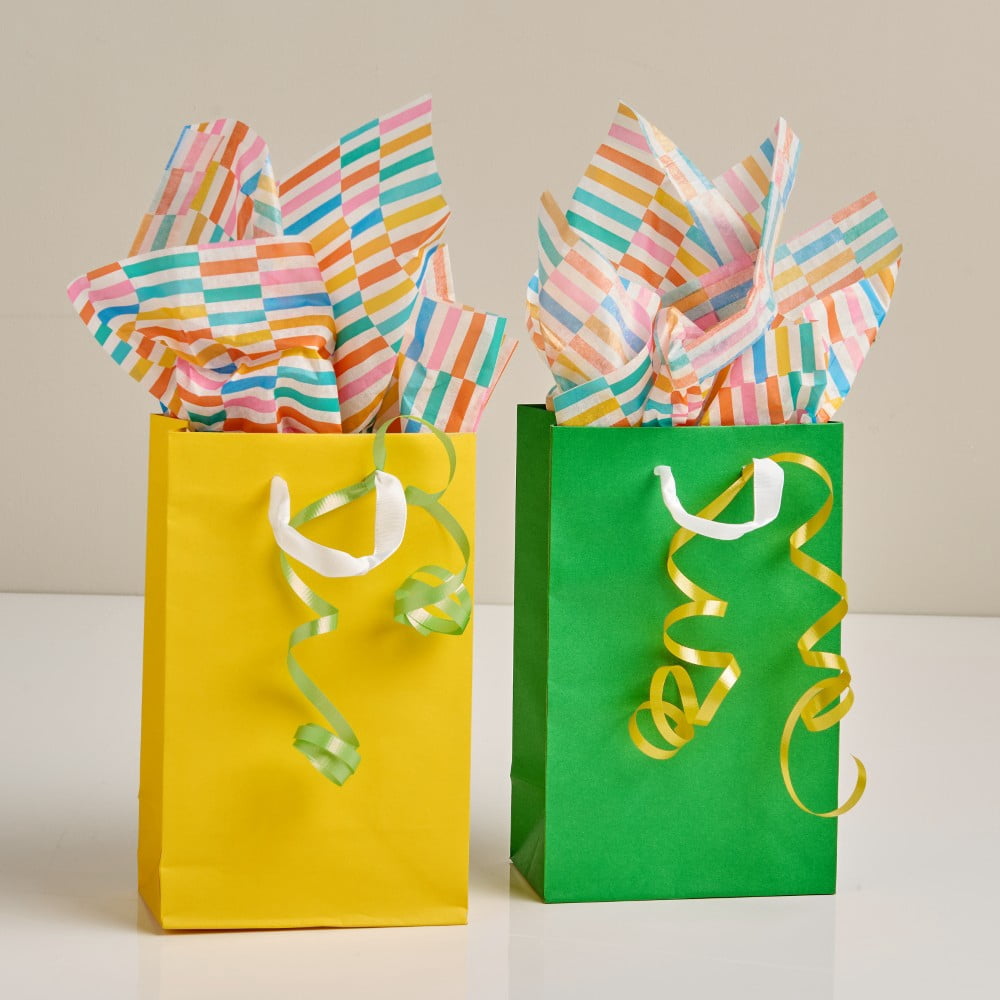 Hello Hobby Small Multicolor Paper Bags, 5.25" x 8.38", 10 Count