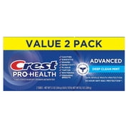 (6 pack) Crest Pro-Health Advanced Deep Clean Mint Toothpaste, 5.1 oz, 2 Pack