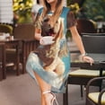 thumbnail image 3 of Disketp Cute Angel Winged Dog para Vestido de Manga Corta para Mujeres, Vestidos de Verano para Mujeres, Casual y Holgado para la Playa, 3 of 6