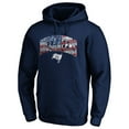thumbnail image 2 of Men's Navy Tampa Bay Buccaneers Banner Wave Fitted Pullover Hoodie, 2 of 3