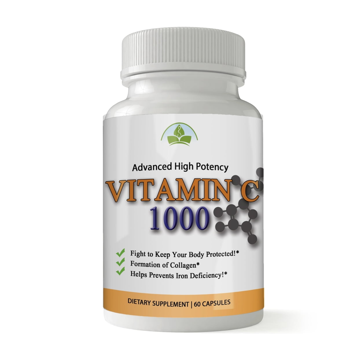 Totally Products Vitamin C 1000mg Immune Support - 60 Capsules