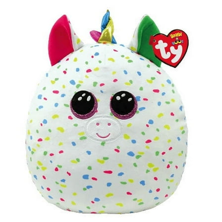 Ty Squish-a-Boos HARMONIE Unicorn Cushion Pillow Plush (Small Size 10")